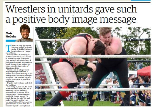 Wrestling with embarrassment